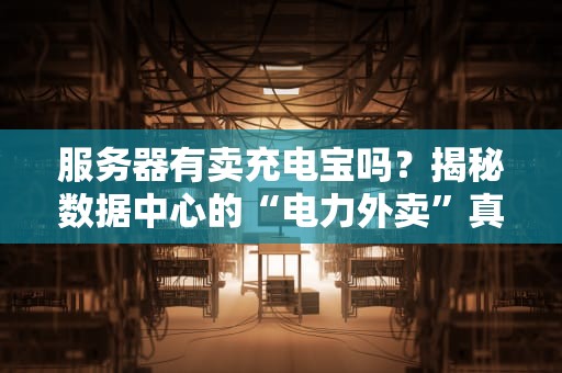 服务器有卖充电宝吗？揭秘数据中心的“电力外卖”真相！