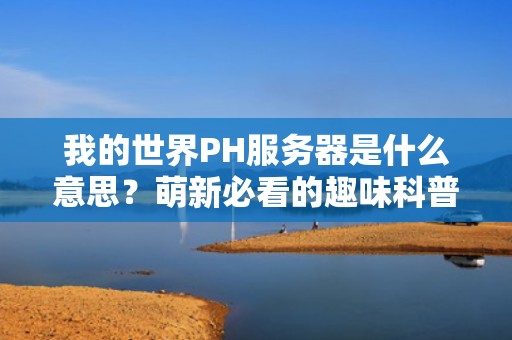 我的世界PH服务器是什么意思？萌新必看的趣味科普+实战测评！