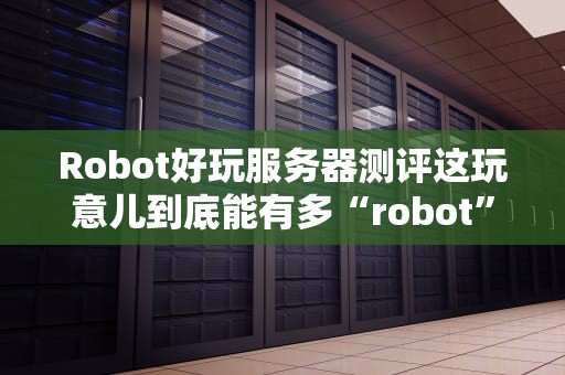 Robot好玩服务器测评这玩意儿到底能有多“robot”？