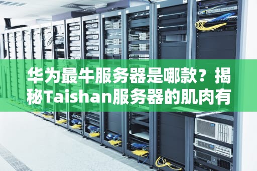 华为最牛服务器是哪款？揭秘Taishan服务器的肌肉有多猛！
