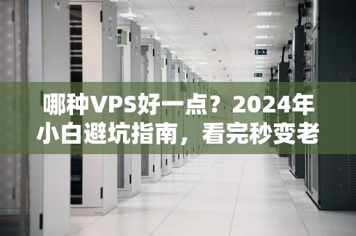 哪种VPS好一点？2024年小白避坑指南，看完秒变老司机！