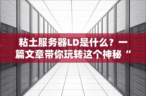粘土服务器LD是什么？一篇文章带你玩转这个神秘“泥巴”服务器！