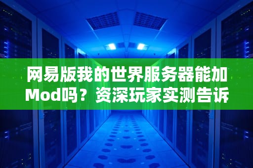 网易版我的世界服务器能加Mod吗？资深玩家实测告诉你真相！