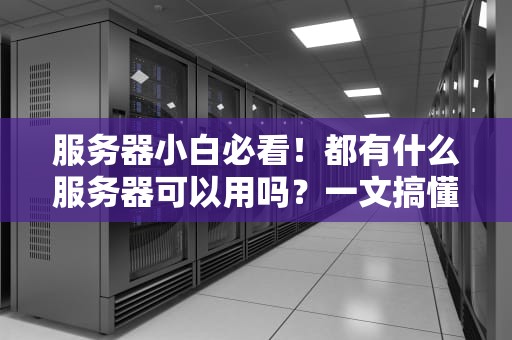 服务器小白必看！都有什么服务器可以用吗？一文搞懂所有类型