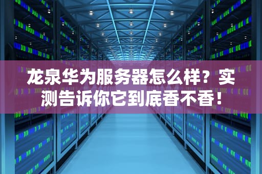 龙泉华为服务器怎么样？实测告诉你它到底香不香！