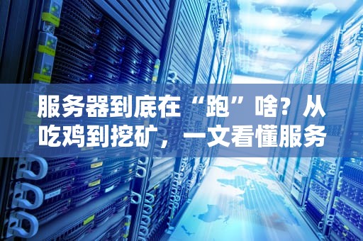 服务器到底在“跑”啥？从吃鸡到挖矿，一文看懂服务器的十八般武艺！