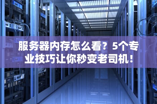 服务器内存怎么看？5个专业技巧让你秒变老司机！