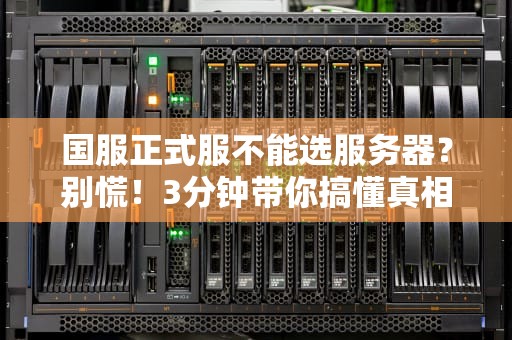 国服正式服不能选服务器？别慌！3分钟带你搞懂真相+避坑指南