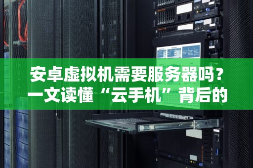 安卓虚拟机需要服务器吗？一文读懂“云手机”背后的技术玄机！