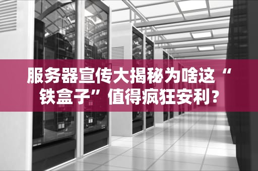 服务器宣传大揭秘为啥这“铁盒子”值得疯狂安利？