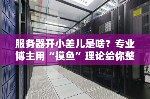 服务器开小差儿是啥？专业博主用“摸鱼”理论给你整明白！