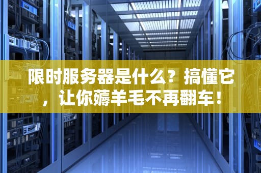 限时服务器是什么？搞懂它，让你薅羊毛不再翻车！