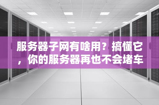 服务器子网有啥用？搞懂它，你的服务器再也不会堵车啦！