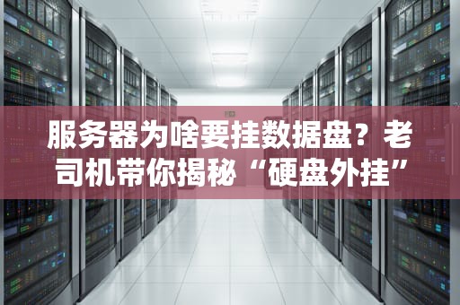 服务器为啥要挂数据盘？老司机带你揭秘“硬盘外挂”的玄机！