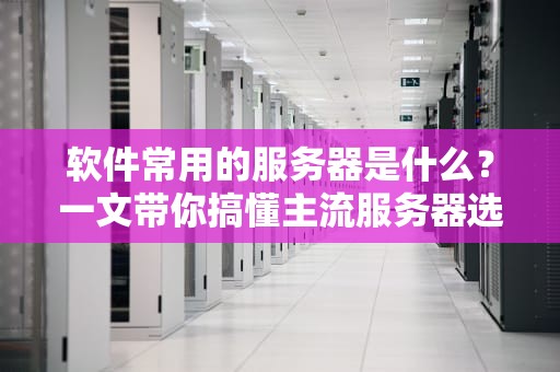 软件常用的服务器是什么？一文带你搞懂主流服务器选择！