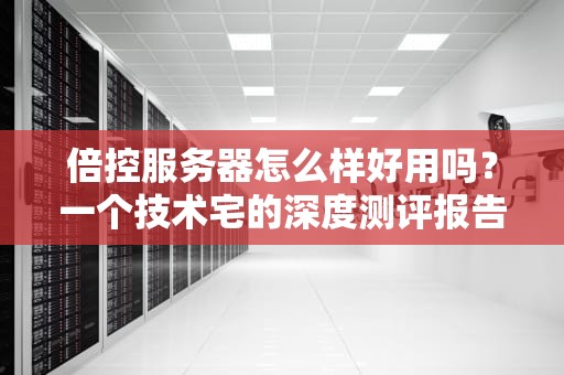 倍控服务器怎么样好用吗？一个技术宅的深度测评报告