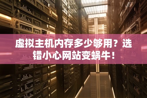 虚拟主机内存多少够用？选错小心网站变蜗牛！