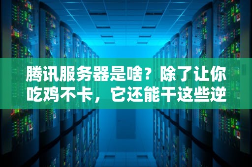腾讯服务器是啥？除了让你吃鸡不卡，它还能干这些逆天操作！