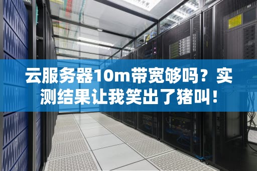 云服务器10m带宽够吗？实测结果让我笑出了猪叫！