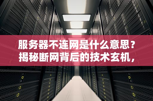 服务器不连网是什么意思？揭秘断网背后的技术玄机，看完秒懂！