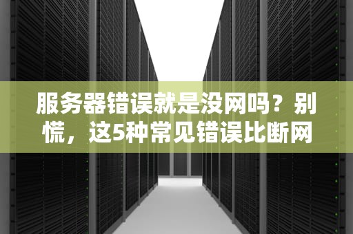 服务器错误就是没网吗？别慌，这5种常见错误比断网更闹心！
