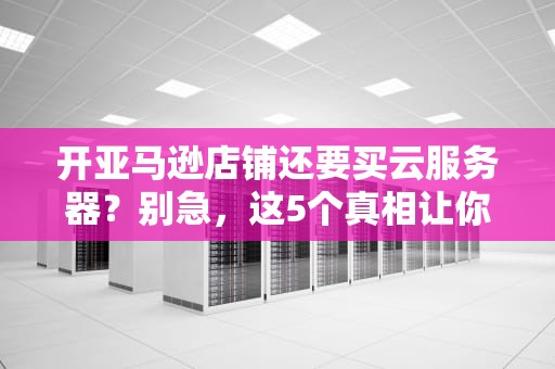 开亚马逊店铺还要买云服务器？别急，这5个真相让你省下一顿火锅钱！