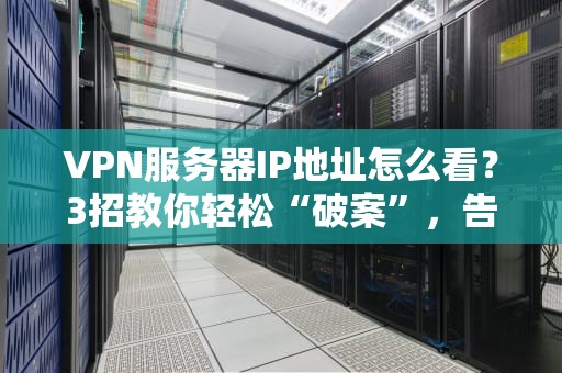 VPN服务器IP地址怎么看？3招教你轻松“破案”，告别网络迷路！