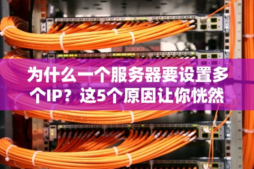 为什么一个服务器要设置多个IP？这5个原因让你恍然大悟！