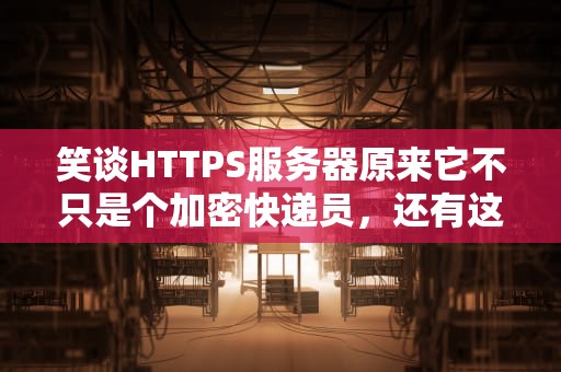 笑谈HTTPS服务器原来它不只是个加密快递员，还有这些骚操作！