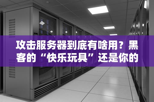 攻击服务器到底有啥用？黑客的“快乐玩具”还是你的“噩梦源头”？