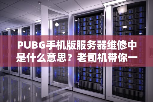 PUBG手机版服务器维修中是什么意思？老司机带你一探究竟！