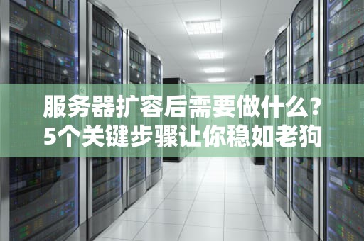 服务器扩容后需要做什么？5个关键步骤让你稳如老狗！