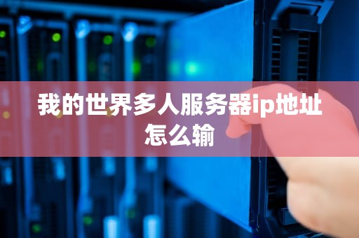 我的世界多人服务器ip地址怎么输