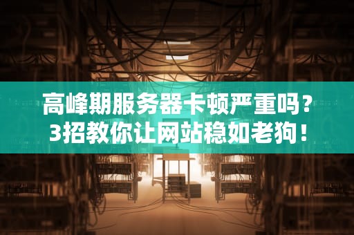 高峰期服务器卡顿严重吗？3招教你让网站稳如老狗！