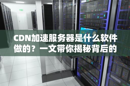 CDN加速服务器是什么软件做的？一文带你揭秘背后的技术大佬！