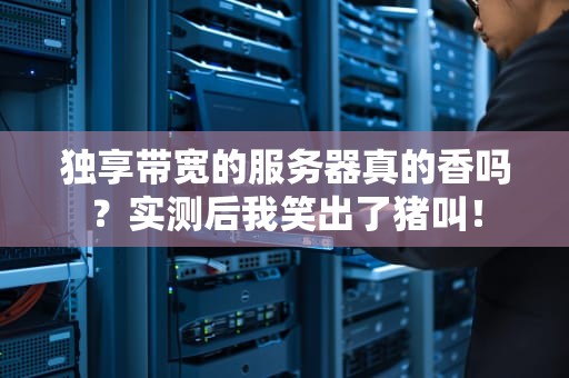 独享带宽的服务器真的香吗？实测后我笑出了猪叫！