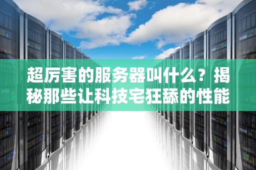 超厉害的服务器叫什么？揭秘那些让科技宅狂舔的性能怪兽！