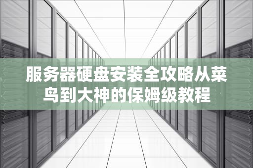 服务器硬盘安装全攻略从菜鸟到大神的保姆级教程
