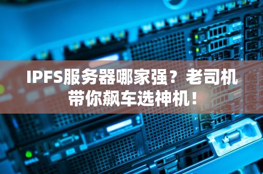 IPFS服务器哪家强？老司机带你飙车选神机！