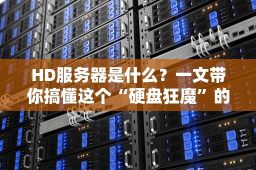 HD服务器是什么？一文带你搞懂这个“硬盘狂魔”的硬核真相！