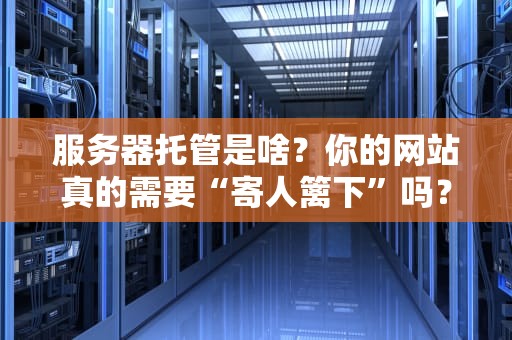 服务器托管是啥？你的网站真的需要“寄人篱下”吗？