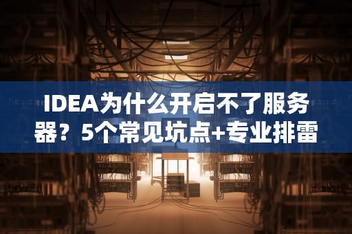 IDEA为什么开启不了服务器？5个常见坑点+专业排雷指南！