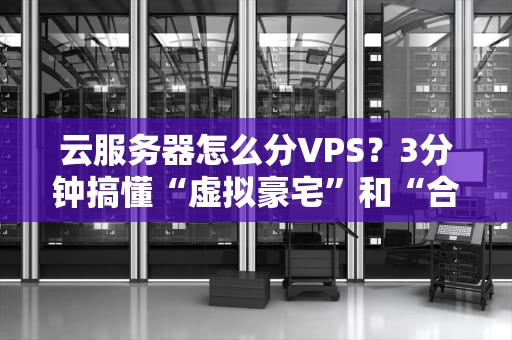 云服务器怎么分VPS？3分钟搞懂“虚拟豪宅”和“合租房”的区别！