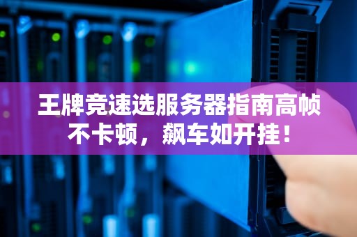 王牌竞速选服务器指南高帧不卡顿，飙车如开挂！