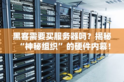 黑客需要买服务器吗？揭秘“神秘组织”的硬件内幕！