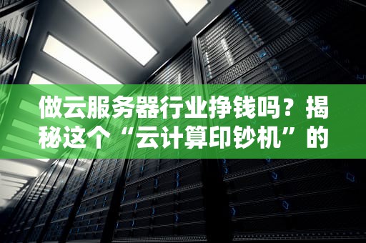 做云服务器行业挣钱吗？揭秘这个“云计算印钞机”的暴利真相！