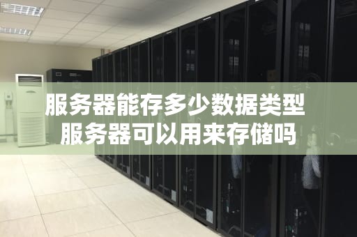 服务器能存多少数据类型 服务器可以用来存储吗