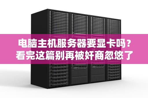 电脑主机服务器要显卡吗？看完这篇别再被奸商忽悠了！