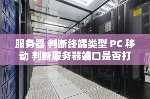 服务器 判断终端类型 PC 移动 判断服务器端口是否打开