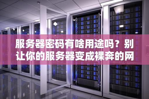 服务器密码有啥用途吗？别让你的服务器变成裸奔的网红！